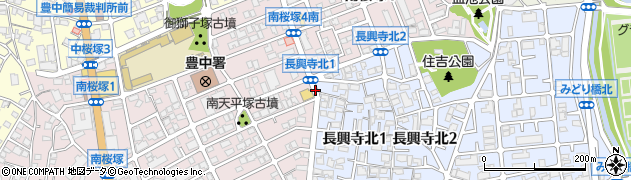 南桜塚三丁目周辺の地図