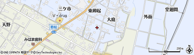 愛知県美浜町（知多郡）奥田（三ケ市）周辺の地図