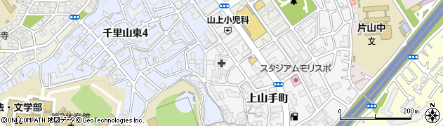 大阪府吹田市上山手町29周辺の地図