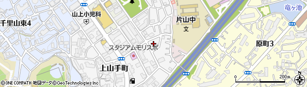 大阪府吹田市上山手町55周辺の地図