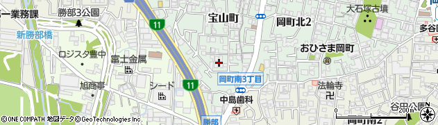 大阪府豊中市宝山町18周辺の地図