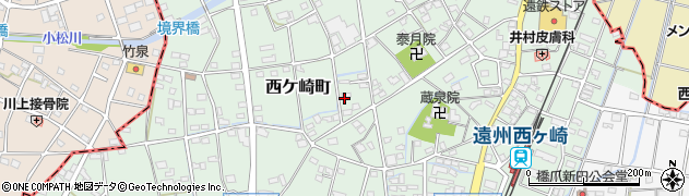 静岡県浜松市中央区西ケ崎町周辺の地図