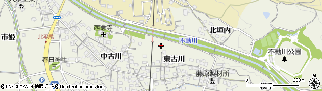 京都府木津川市山城町平尾東古川43周辺の地図