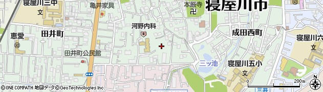 大阪府寝屋川市美井元町26周辺の地図