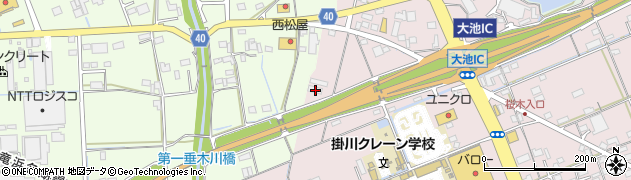 静岡県掛川市大池399周辺の地図