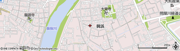 兵庫県姫路市網干区興浜335周辺の地図