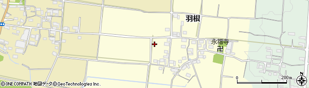 三重県伊賀市羽根周辺の地図