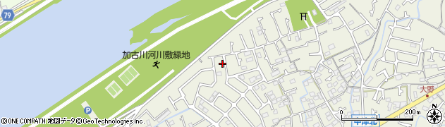 兵庫県加古川市加古川町中津155周辺の地図