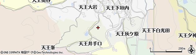京都府京田辺市天王井手口周辺の地図