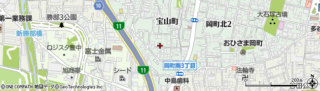 大阪府豊中市宝山町19周辺の地図