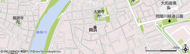 兵庫県姫路市網干区興浜310周辺の地図