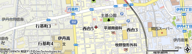 菊井箏楽社周辺の地図