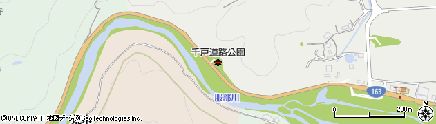 千戸道路公園周辺の地図