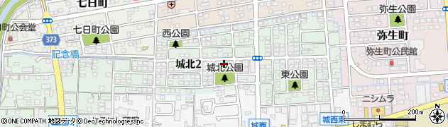 掛川市役所　城北地域生涯学習センター周辺の地図