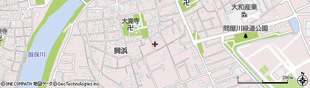 兵庫県姫路市網干区興浜241周辺の地図