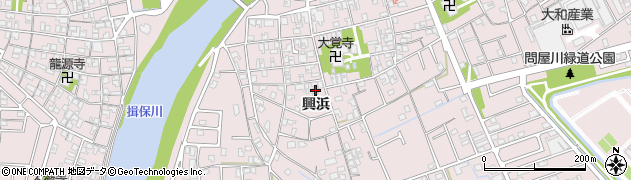 兵庫県姫路市網干区興浜309周辺の地図