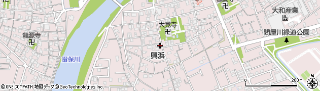 兵庫県姫路市網干区興浜308周辺の地図