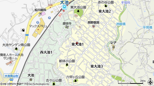 〒651-1333 兵庫県神戸市北区東大池の地図