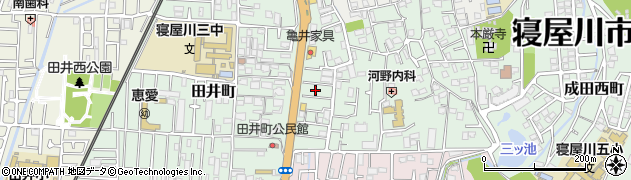 大阪府寝屋川市美井元町5周辺の地図