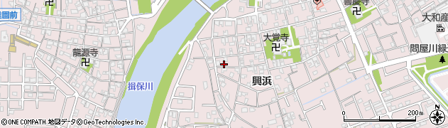 兵庫県姫路市網干区興浜286周辺の地図