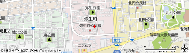 静岡県掛川市弥生町周辺の地図