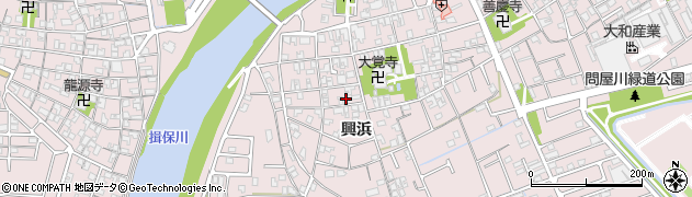 兵庫県姫路市網干区興浜302周辺の地図