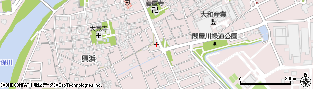 兵庫県姫路市網干区興浜407周辺の地図