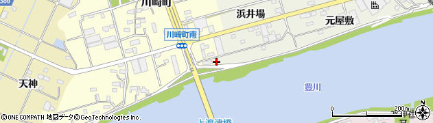 愛知県豊橋市川崎町376周辺の地図