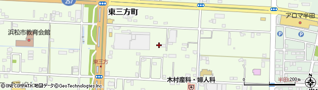 静岡県浜松市中央区東三方町周辺の地図