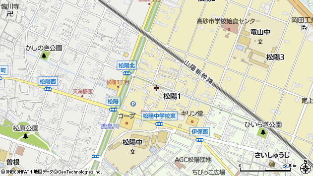 〒676-0077 兵庫県高砂市松陽の地図