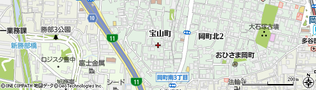 宝山町209駐車場周辺の地図