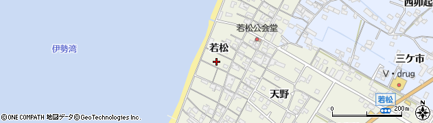 愛知県美浜町（知多郡）野間（若松）周辺の地図