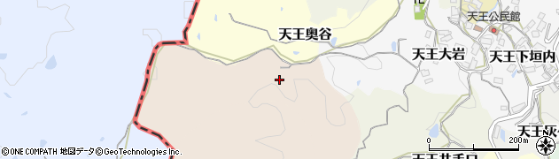 京都府京田辺市天王峯周辺の地図