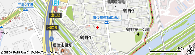モランボン大阪営業所周辺の地図