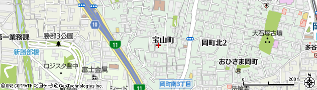 大阪府豊中市宝山町20周辺の地図