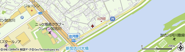 兵庫県加古川市東神吉町出河原261周辺の地図