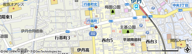 エコリング伊丹店周辺の地図