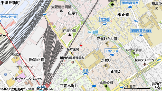 〒566-0023 大阪府摂津市正雀の地図