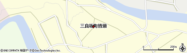広島県三次市三良坂町皆瀬周辺の地図
