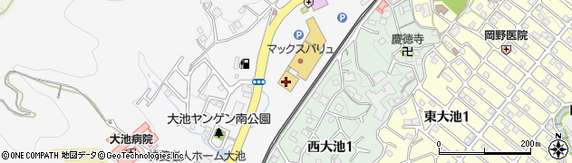 ウエルシア神戸大池店周辺の地図
