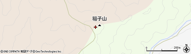 稲子山周辺の地図