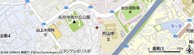 大阪府吹田市上山手町58周辺の地図