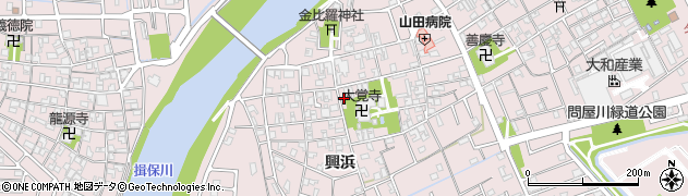 兵庫県姫路市網干区興浜138周辺の地図