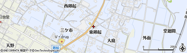 愛知県知多郡美浜町奥田東卯起9周辺の地図