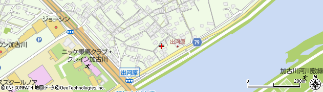 兵庫県加古川市東神吉町出河原262周辺の地図