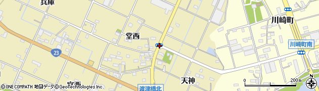 清洲町堂西周辺の地図