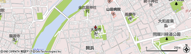 兵庫県姫路市網干区興浜148周辺の地図