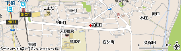 京都府精華町（相楽郡）狛田周辺の地図