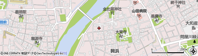 兵庫県姫路市網干区興浜115周辺の地図