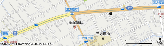 浜松磐田信用金庫三方原支店周辺の地図